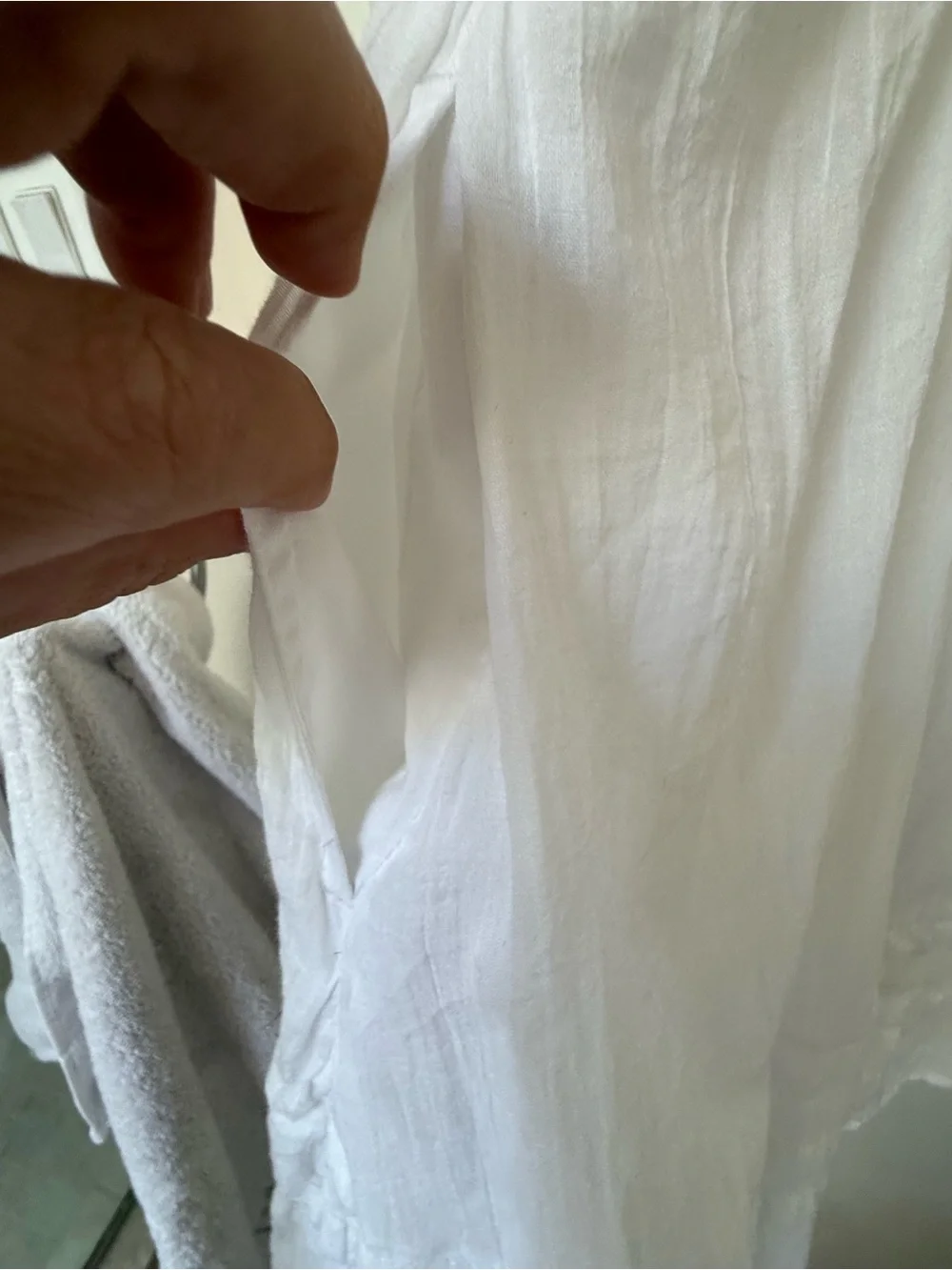 abercrombie kids Girls White Pintuck Puff Sleeve Mini Dress Size 13/14 XL